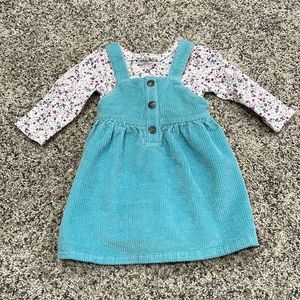 Carter’s Long Sleeve Onesie and Corduroy Dress